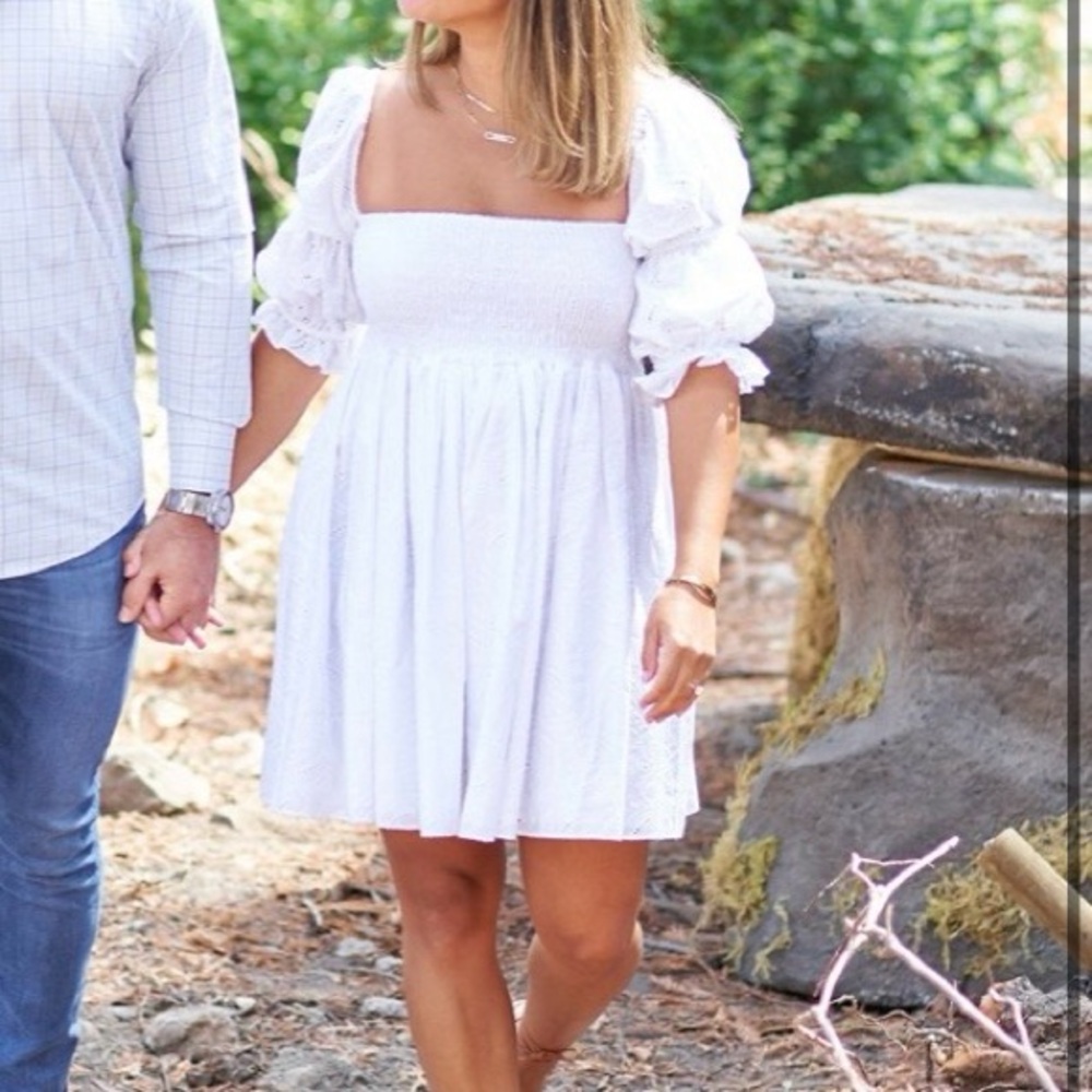 MISA White Mini Dress